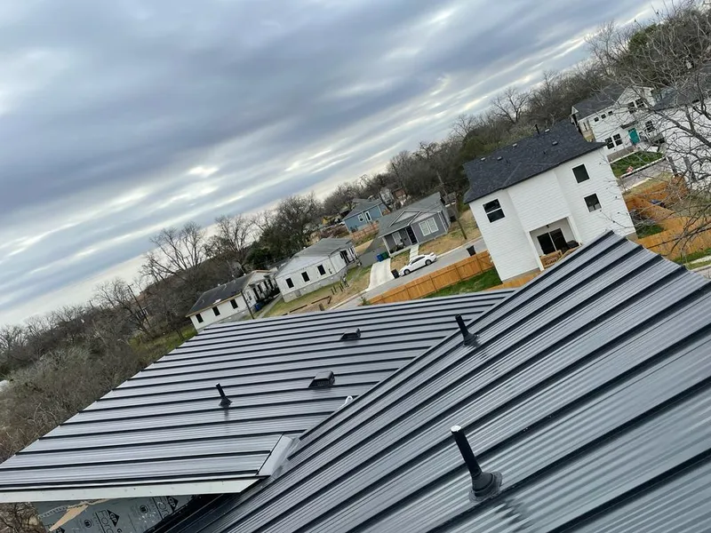 Standing seam metal roof panels with vents for Skylight Repair in Deale